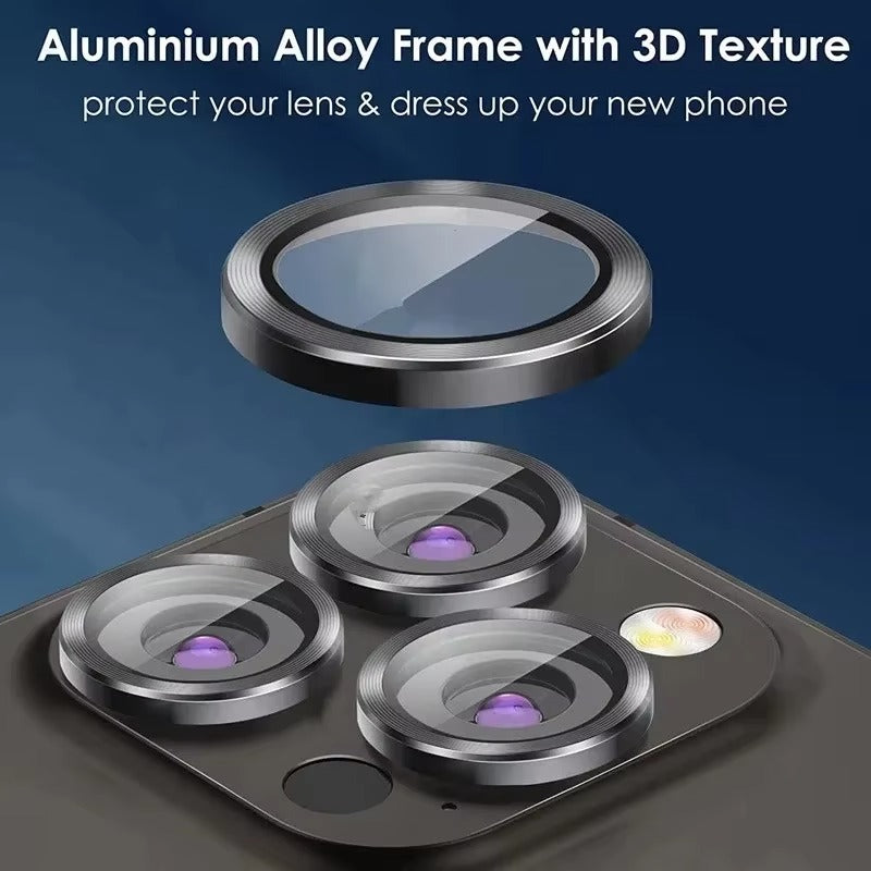 High-Quality iPhone Camera Lens Glass Protector – Clear Protective Coverage with Scratch Resistance, Shatter Protection & Precision Fit for Rear Lenses