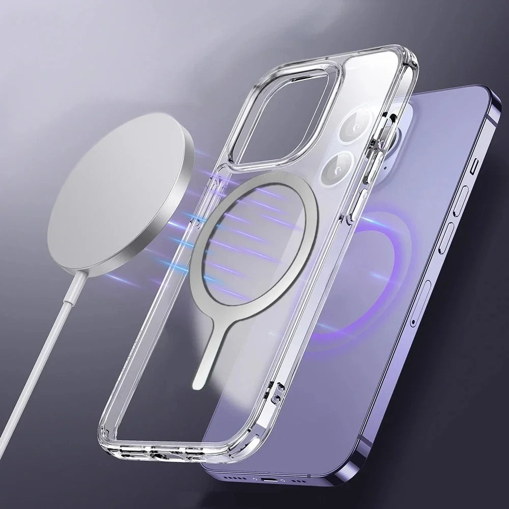 High-Quality iPhone MagSafe Magnetic Ring Adapter, Universal Metal Sticker Plate for Wireless Charging & Magnetic Mount Compatibility