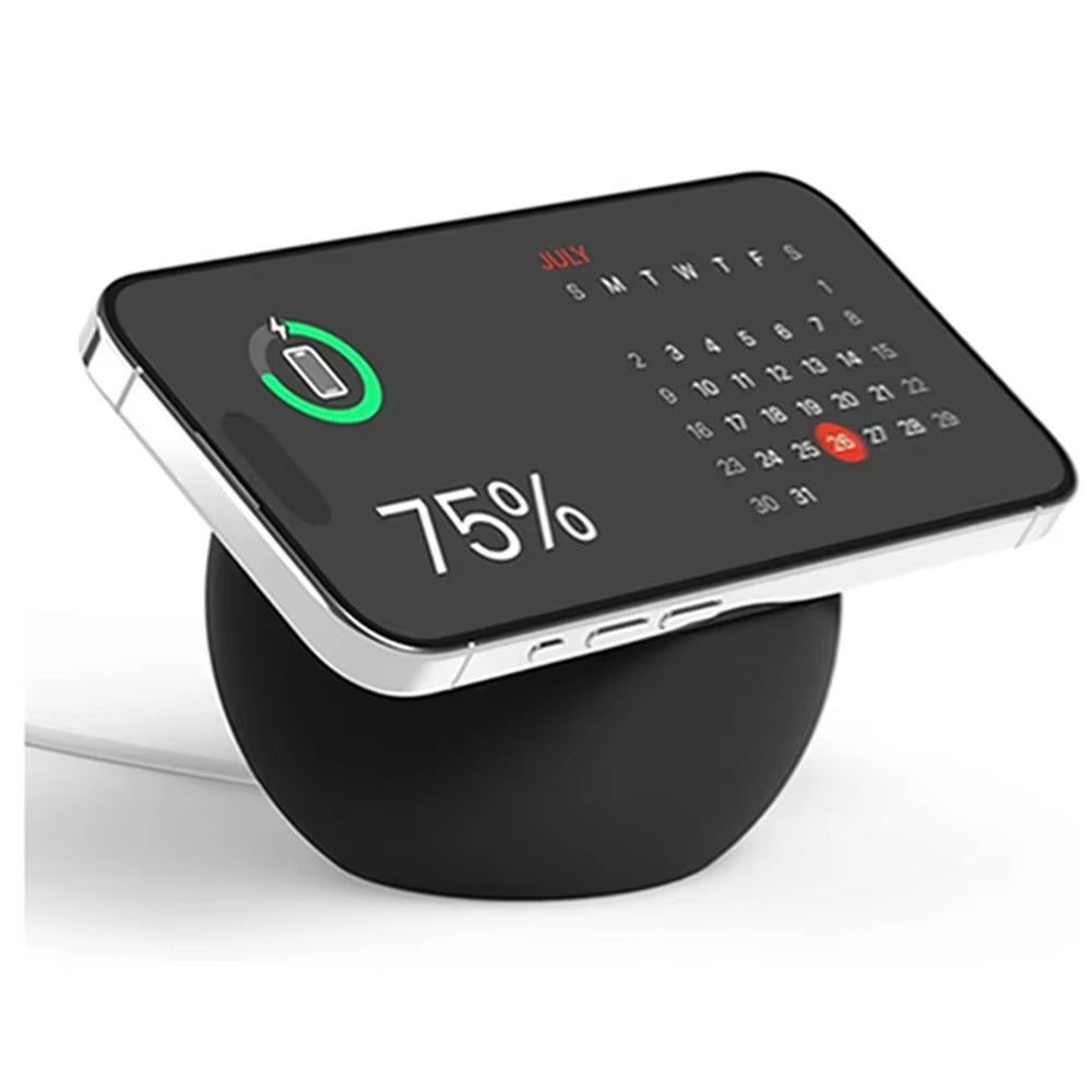 High-Quality iPhone MagSafe Silicone Desk Stand, Magnetic Desktop Base for Wireless Charging with Stable Non-Slip Holder Design