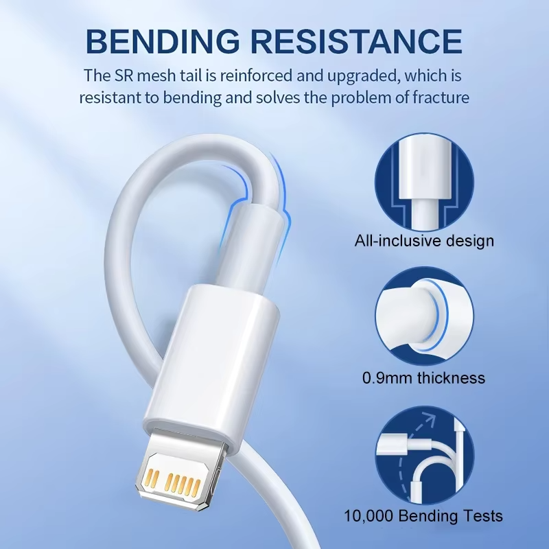 High-Quality iPhone USB-C Fast Charging Cable, 35W PD Power Data Cable with Durable TPE/TPU Build for Reliable Everyday Charging