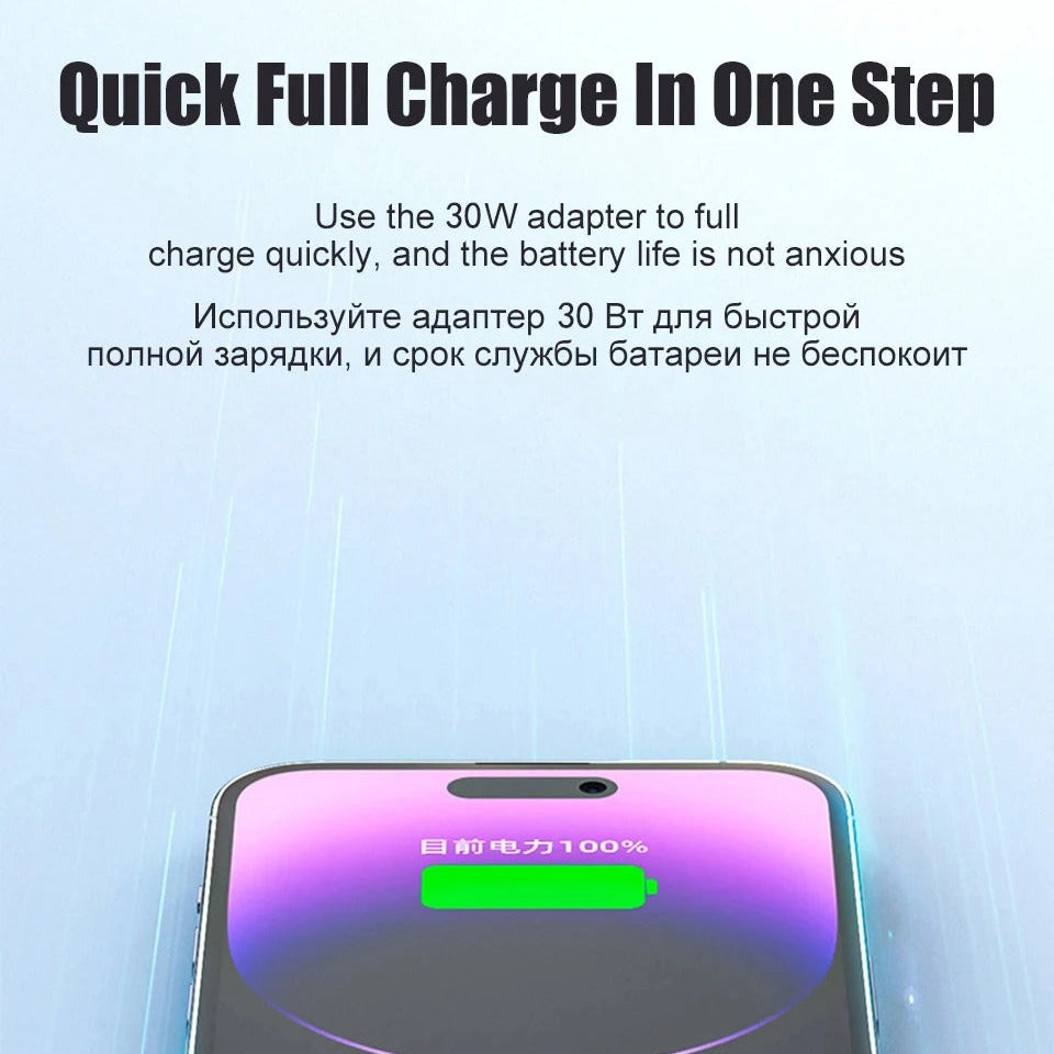 High-Quality iPhone USB-C Fast Charging Cable, 35W PD Power Data Cable with Durable TPE/TPU Build for Reliable Everyday Charging