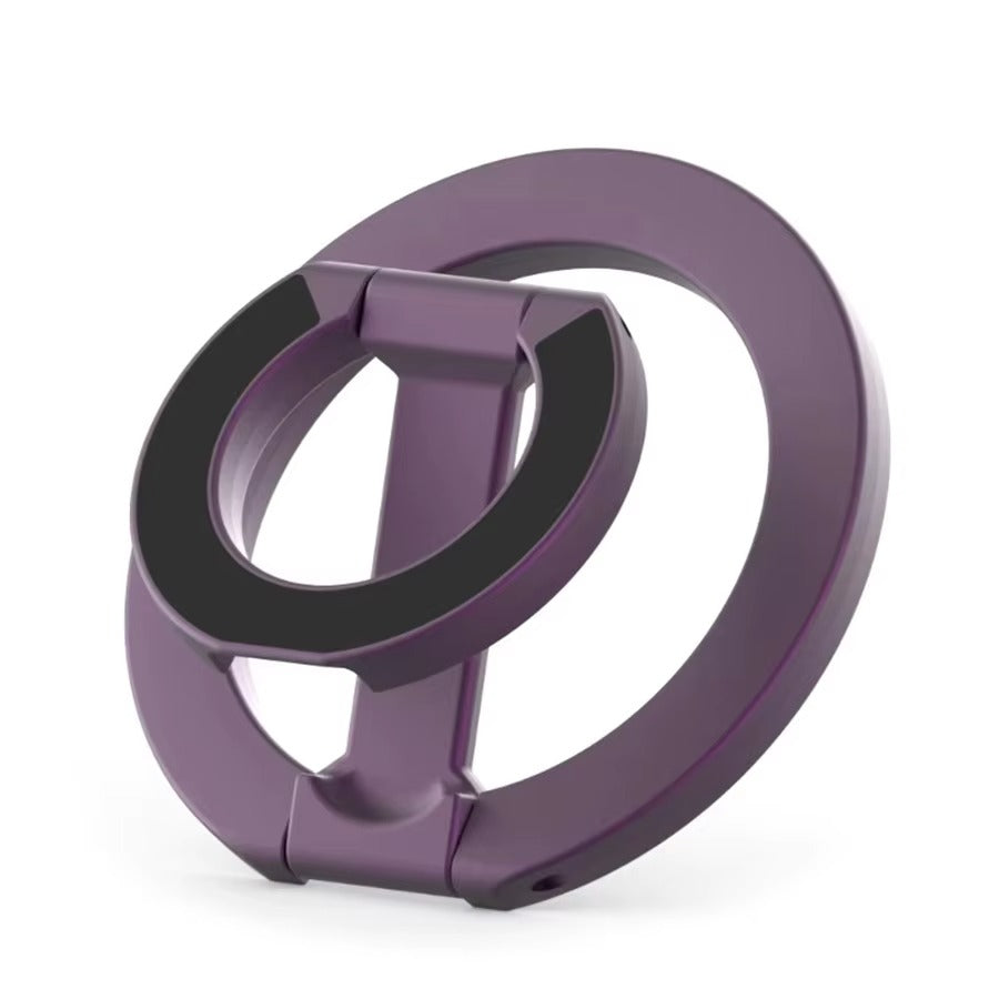 Impact-Ready iPhone Double-Sided Magnetic Ring Holder, MagSafe Phone Grip Stand with Dual-Magnet Support & Secure Finger Hold