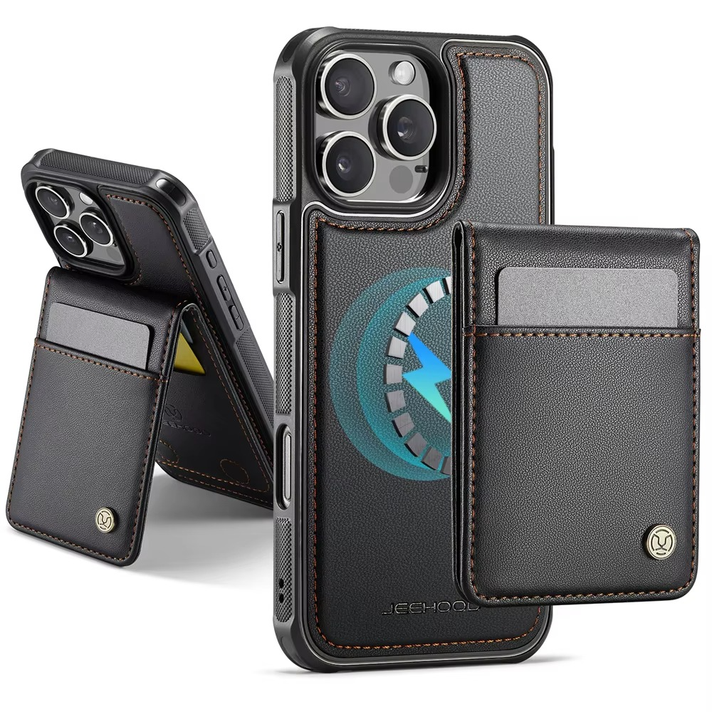 Luxury iPhone Case — 2-in-1 Detachable Magnetic PU Leather Wallet Cover with Card Slot, Shockproof, Anti-Fingerprint, Anti-Scratch, Kickstand, Storage Compartment