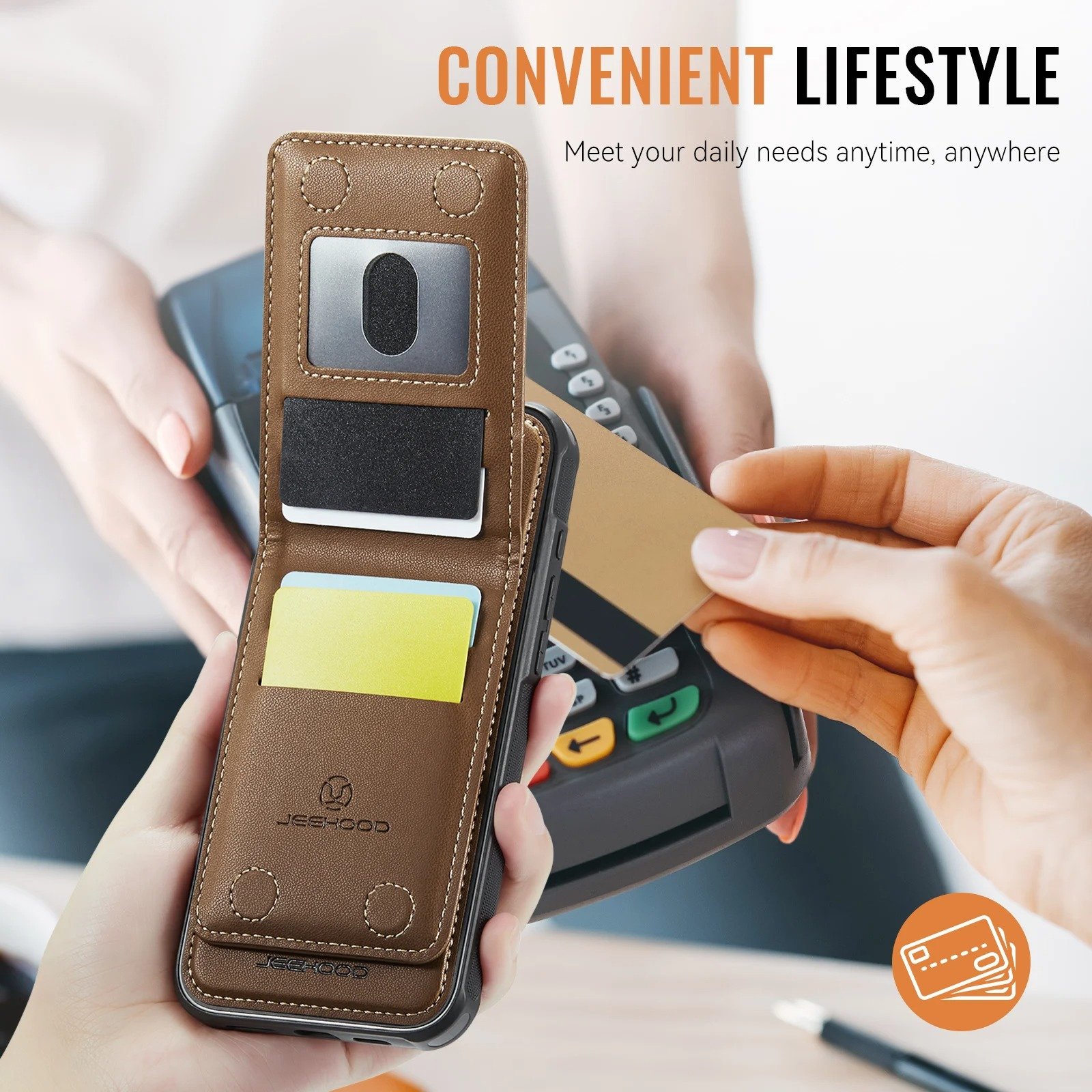Luxury iPhone Case — 2-in-1 Detachable Magnetic PU Leather Wallet Cover with Card Slot, Shockproof, Anti-Fingerprint, Anti-Scratch, Kickstand, Storage Compartment