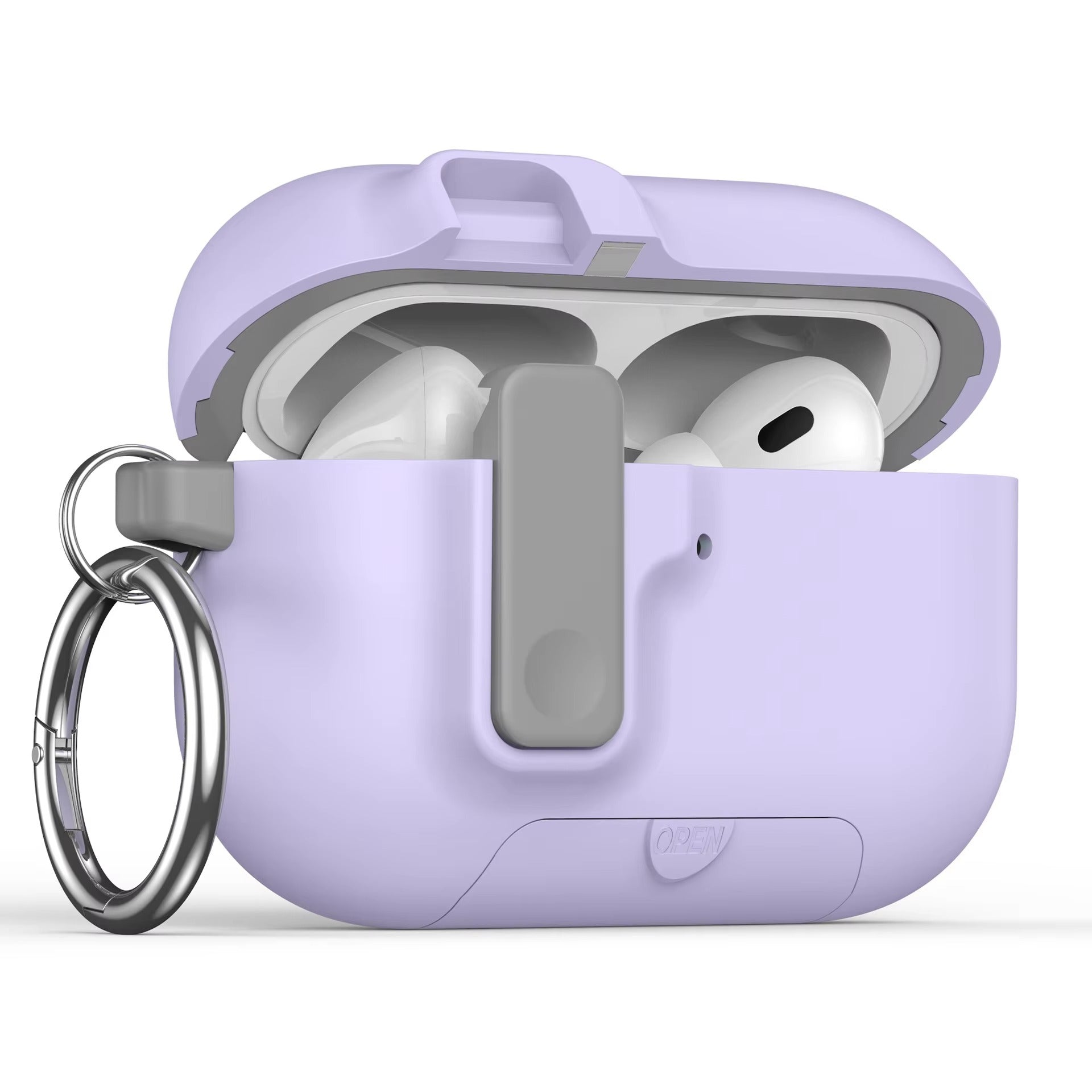 Luxury AirPods Pro 3 TPU Protective Case with Magnetic Auto-Lock, Built-In Phone Stand & Cleaner Kit – Full Coverage Shockproof Design