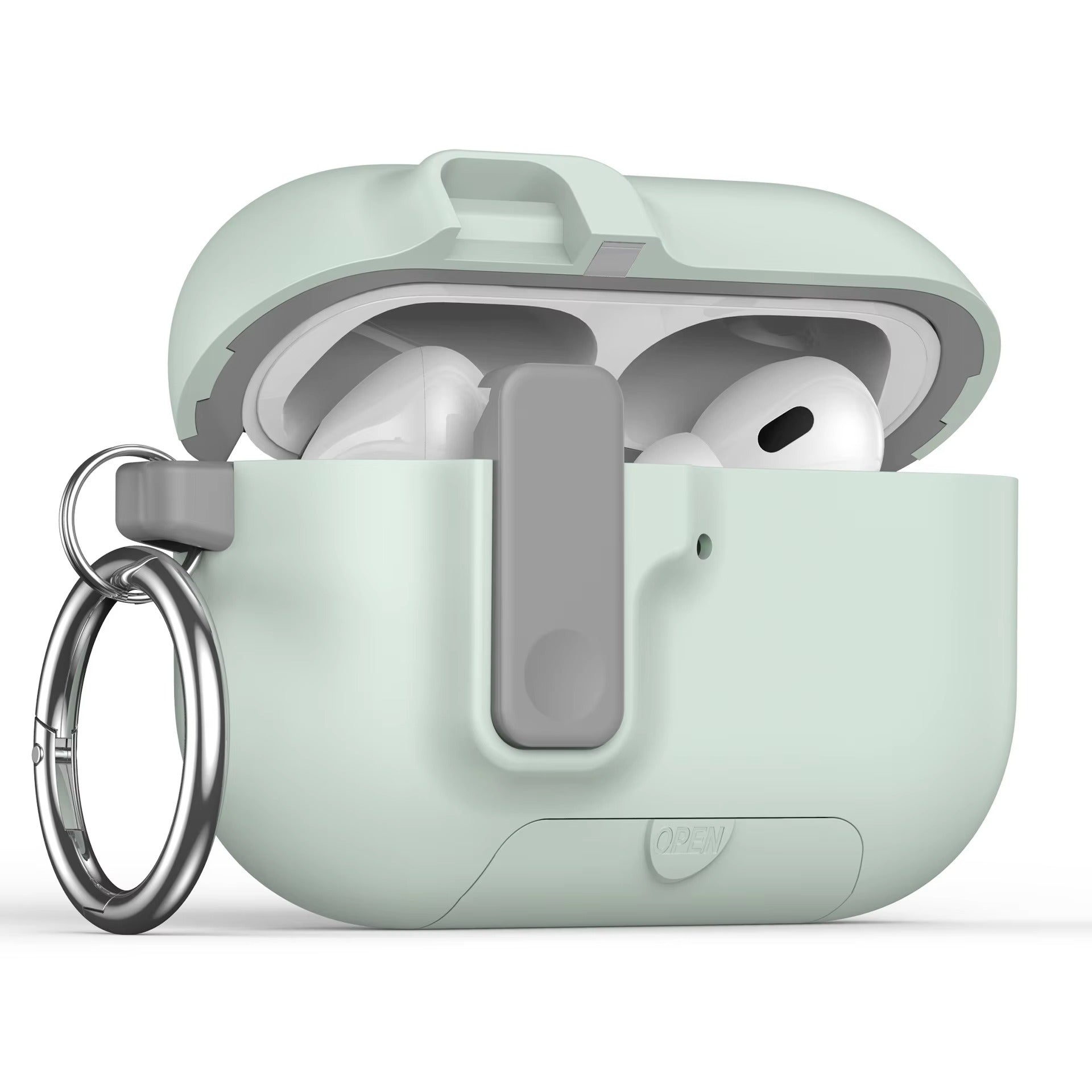 Luxury AirPods Pro 3 TPU Protective Case with Magnetic Auto-Lock, Built-In Phone Stand & Cleaner Kit – Full Coverage Shockproof Design