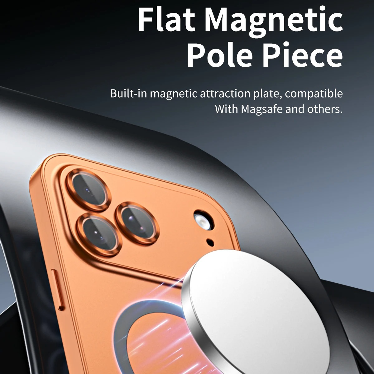 Luxury iPhone Case — Aluminum Alloy Magnetic MagSafe Wireless-Charging Full-Coverage Shockproof Cover with Glass Lens and Matte Anti-Glare Finish