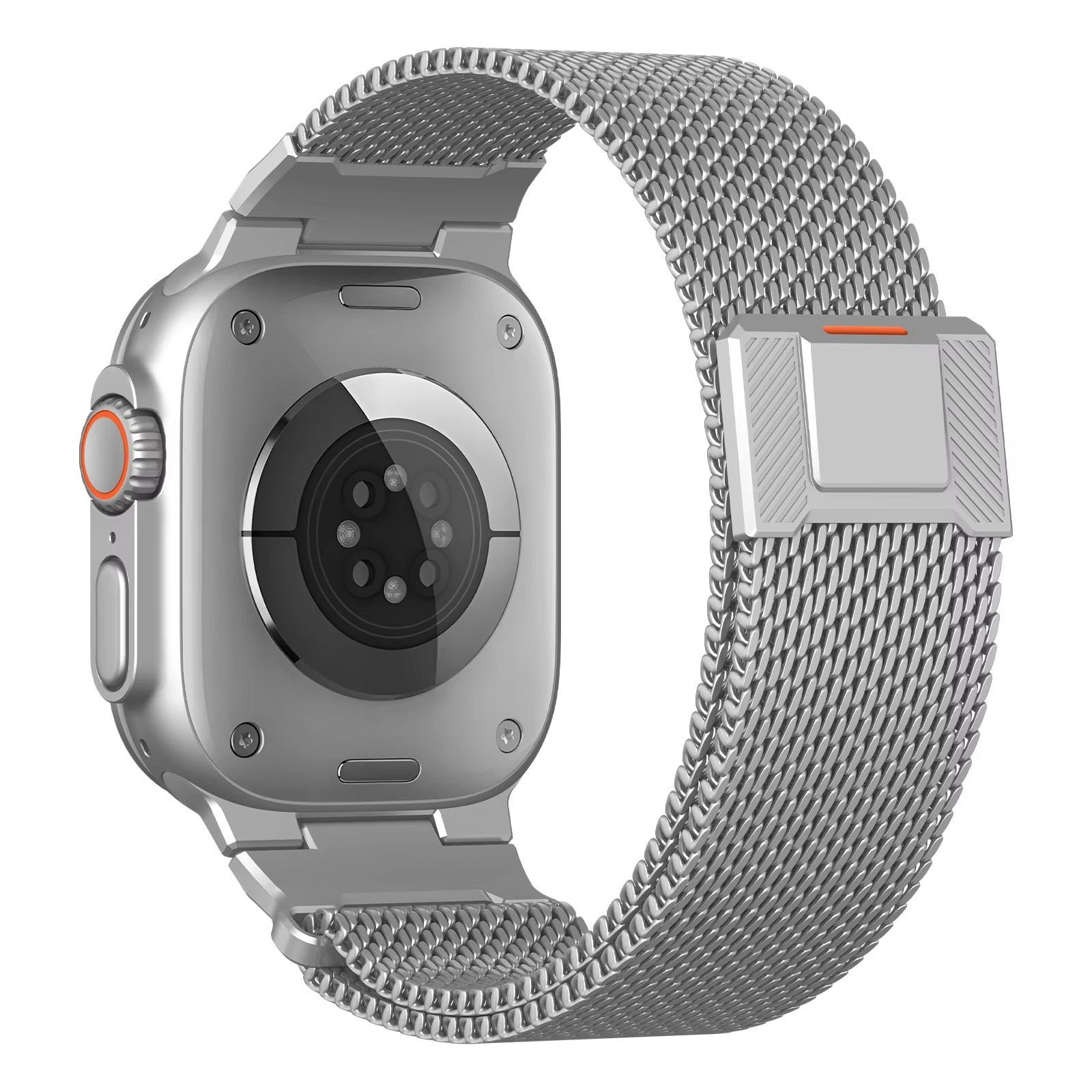 Luxury Apple Watch Milanese Loop Band, Magnetic Metal Bracelet Strap for 38–49mm Smartwatches