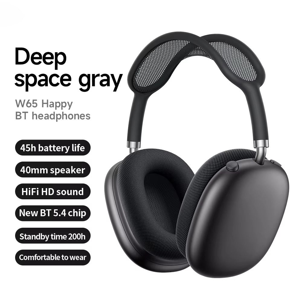 Luxury Bluetooth Over-Ear Headphones, Wireless HiFi Stereo Headset with Mic, Long Battery Life for Gaming & Music