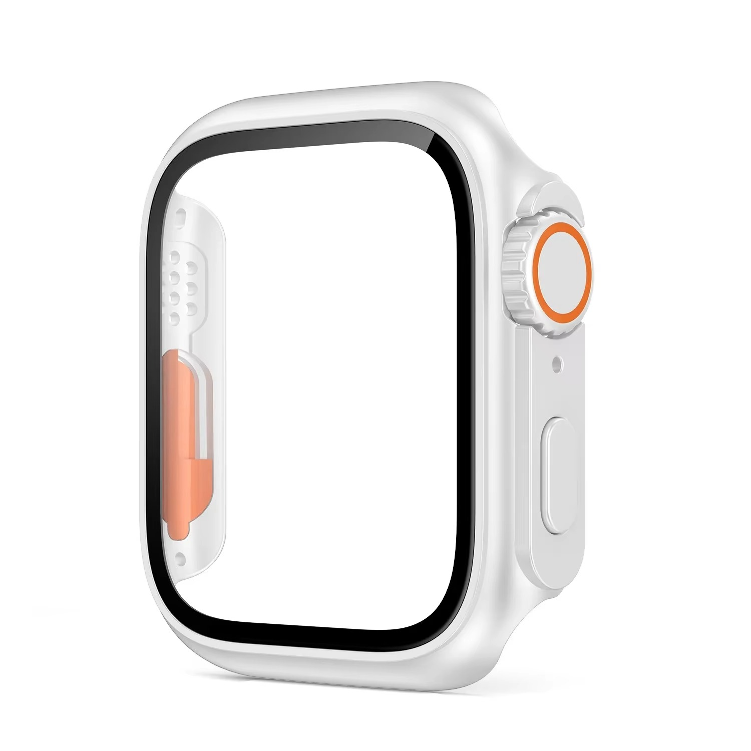 Luxury Glass Case For Apple Watch with Screen Protector, Full Protective Bumper Cover for Series 10, 9, 8, 7, SE & 38–46mm Sizes