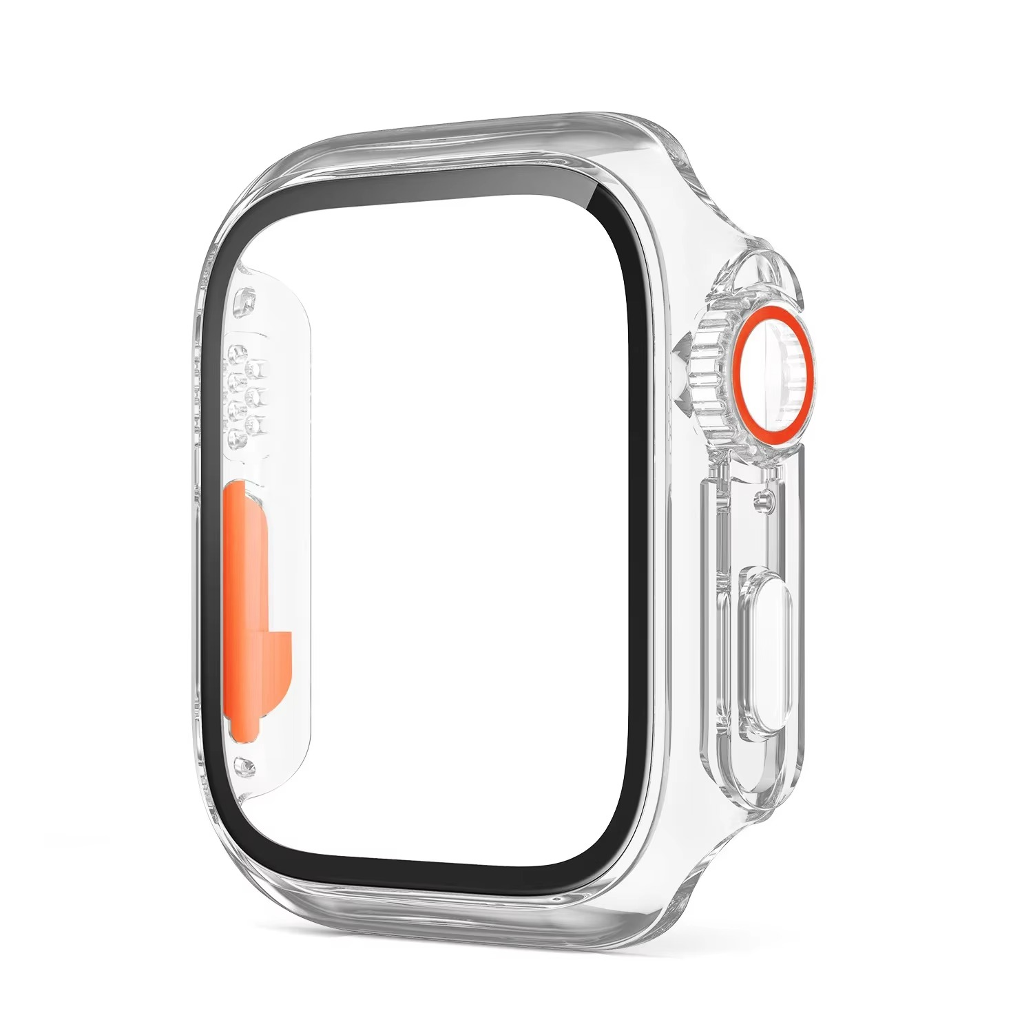 Luxury Glass Case For Apple Watch with Screen Protector, Full Protective Bumper Cover for Series 10, 9, 8, 7, SE & 38–46mm Sizes