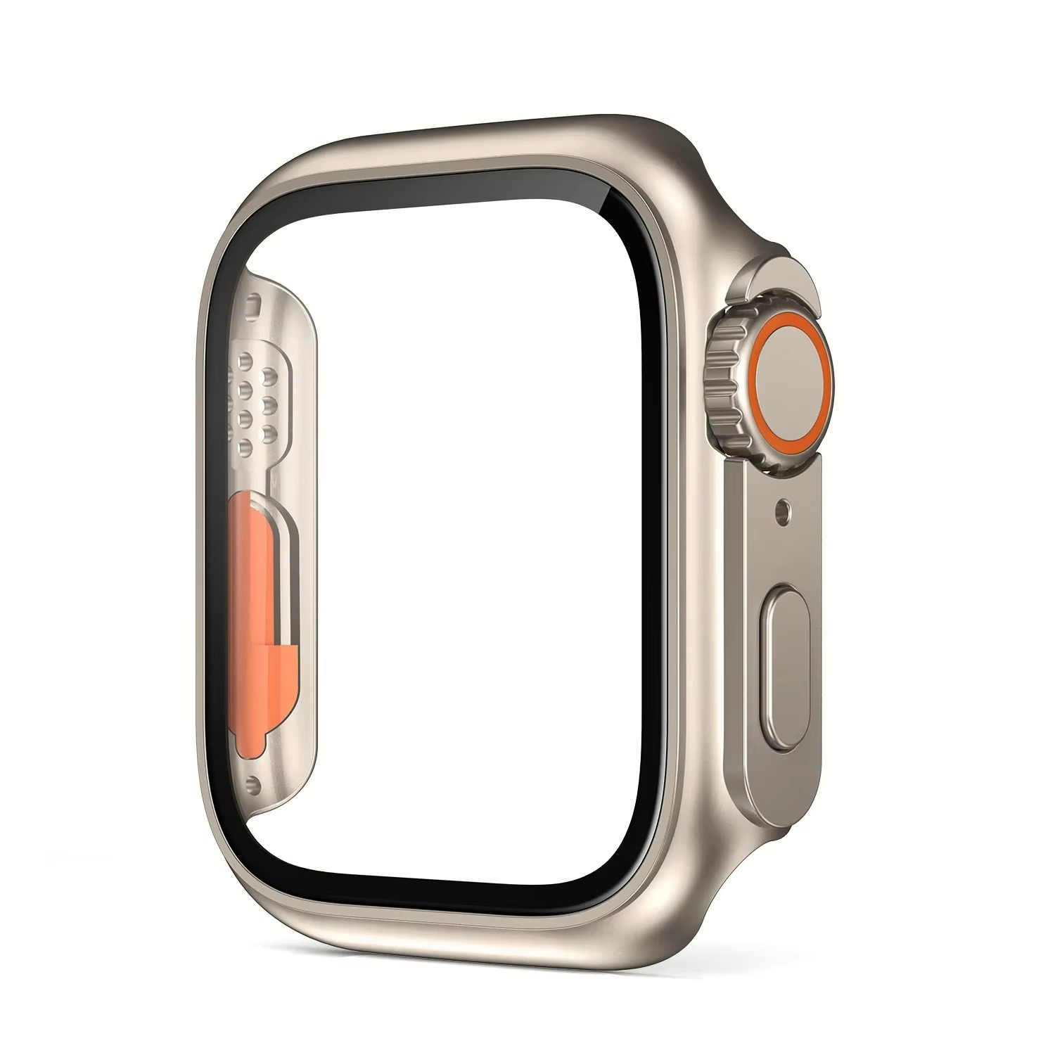 Luxury Glass Case For Apple Watch with Screen Protector, Full Protective Bumper Cover for Series 10, 9, 8, 7, SE & 38–46mm Sizes