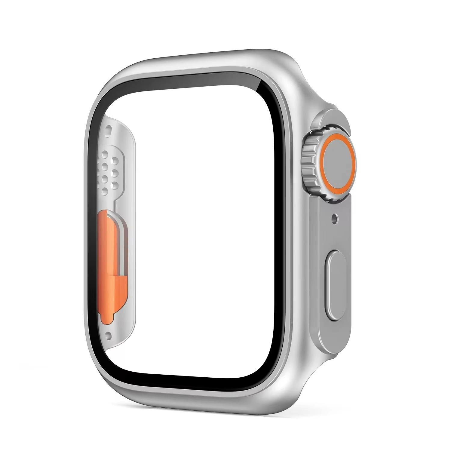 Luxury Glass Case For Apple Watch with Screen Protector, Full Protective Bumper Cover for Series 10, 9, 8, 7, SE & 38–46mm Sizes