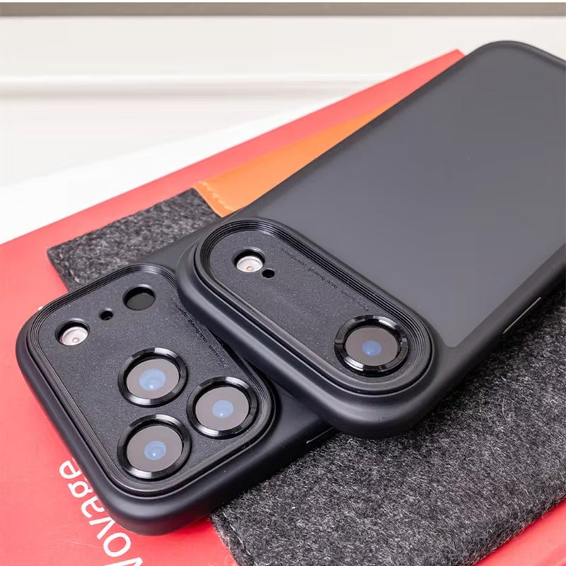Luxury iPhone Case — MagSafe-Compatible Shockproof Matte Hard Cover with Camera Control Button, Translucent Frosted Anti-Fingerprint Non-Slip Design