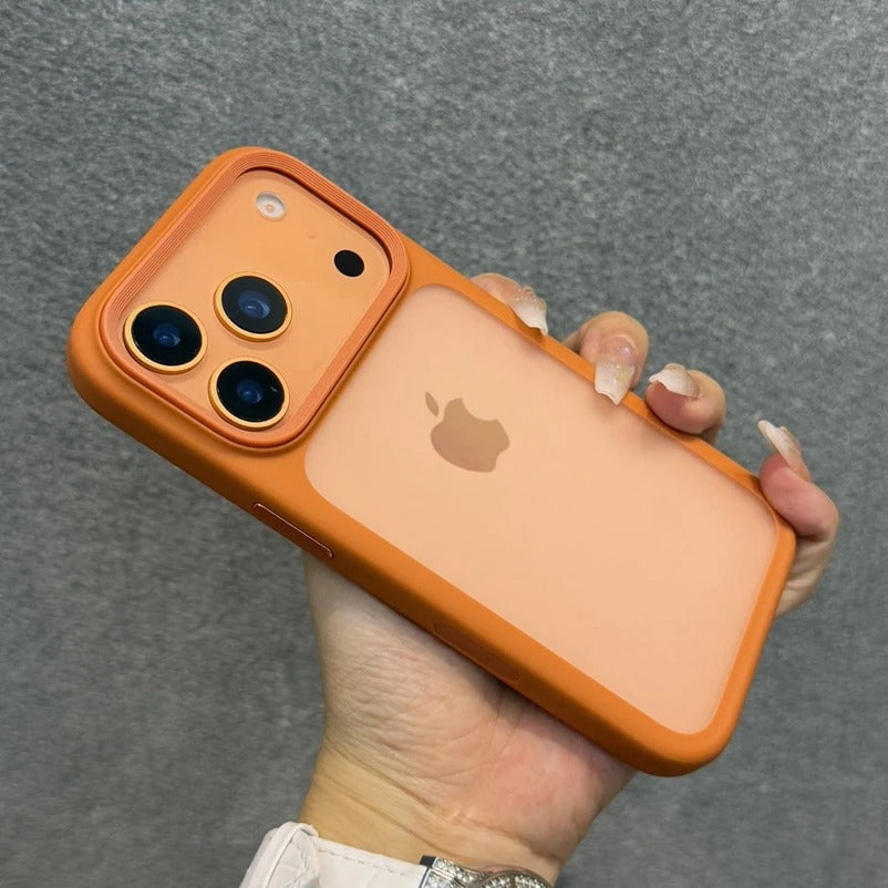 Luxury iPhone Case — MagSafe-Compatible Shockproof Matte Hard Cover with Camera Control Button, Translucent Frosted Anti-Fingerprint Non-Slip Design