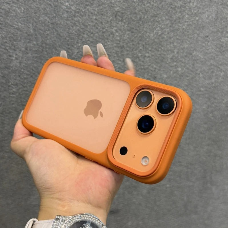 Luxury iPhone Case — MagSafe-Compatible Shockproof Matte Hard Cover with Camera Control Button, Translucent Frosted Anti-Fingerprint Non-Slip Design
