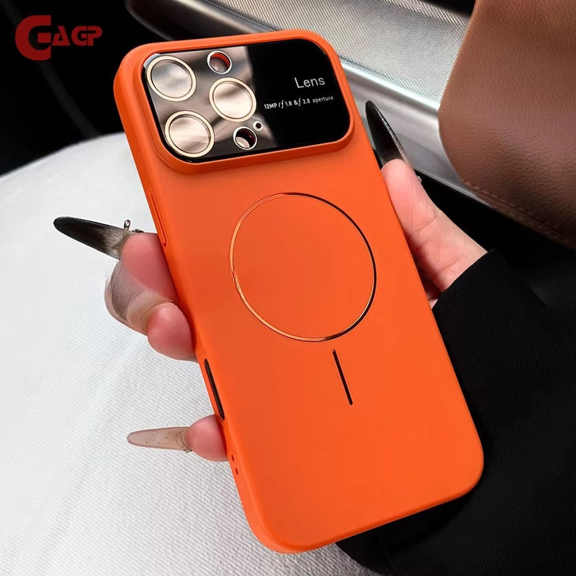 Luxury iPhone Case — MagSafe Matte Magnetic Half-Wrapped PC Cover with Shockproof Protection, Lens Protection, Anti-Fingerprint, Dustproof, Non-Slip Design
