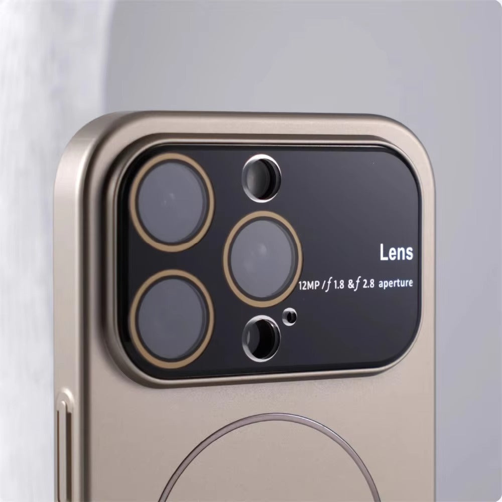 Luxury iPhone Case — MagSafe Matte Magnetic Half-Wrapped PC Cover with Shockproof Protection, Lens Protection, Anti-Fingerprint, Dustproof, Non-Slip Design