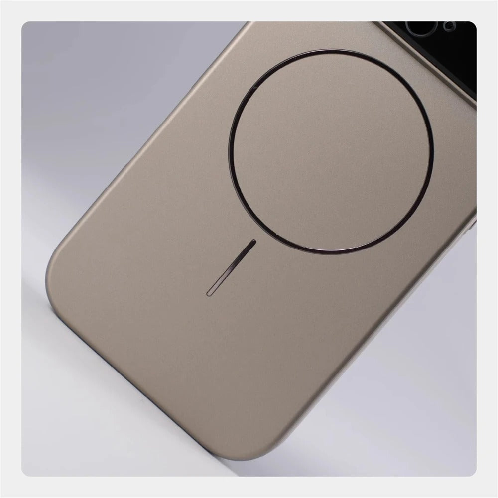 Luxury iPhone Case — MagSafe Matte Magnetic Half-Wrapped PC Cover with Shockproof Protection, Lens Protection, Anti-Fingerprint, Dustproof, Non-Slip Design