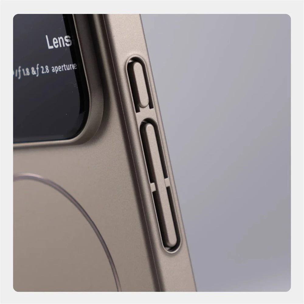 Luxury iPhone Case — MagSafe Matte Magnetic Half-Wrapped PC Cover with Shockproof Protection, Lens Protection, Anti-Fingerprint, Dustproof, Non-Slip Design