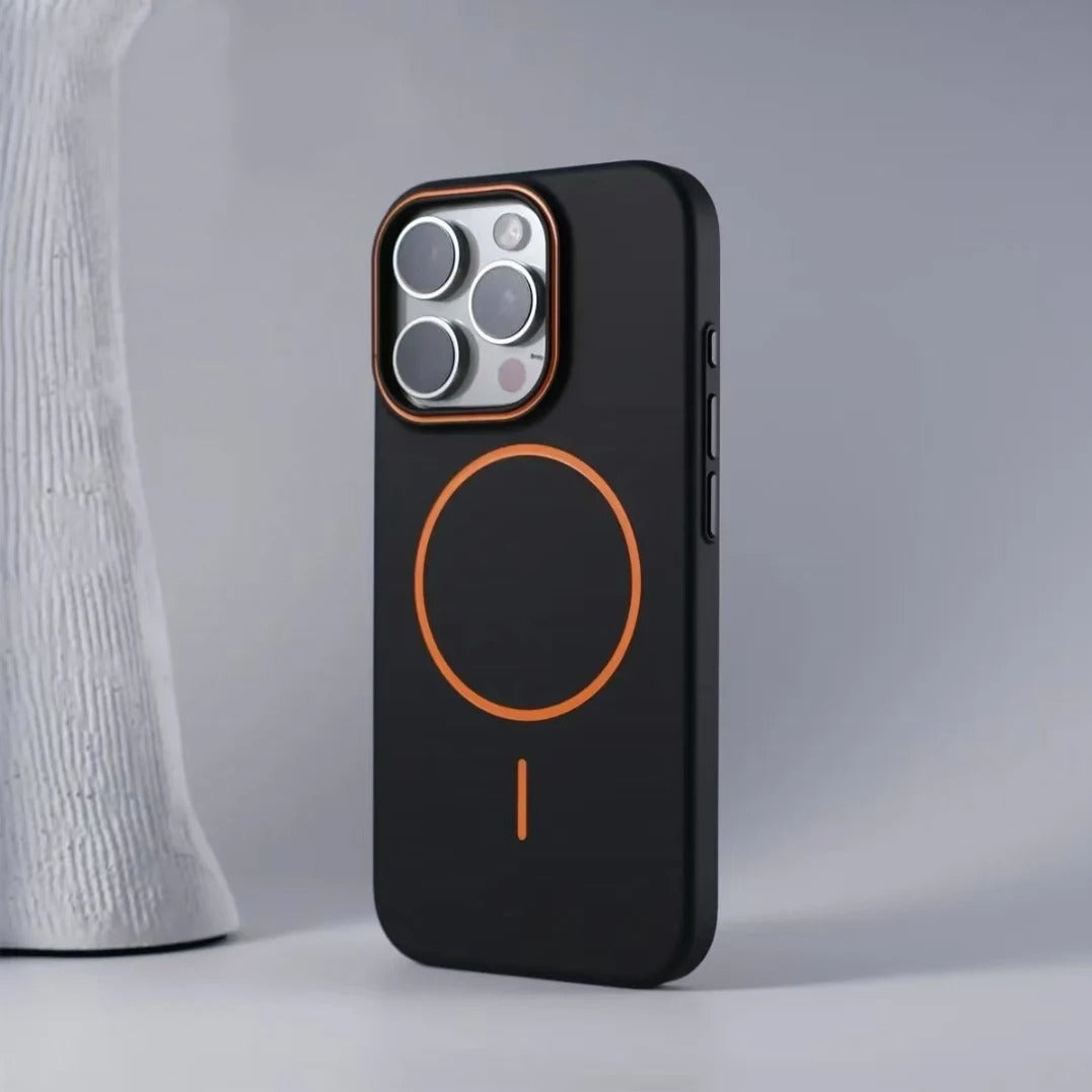 Luxury iPhone Case — Magnetic Matte Soft Shockproof Bumper with Anti-Fingerprint, Non-Slip, Full Coverage and MagSafe Wireless-Charging Compatibility