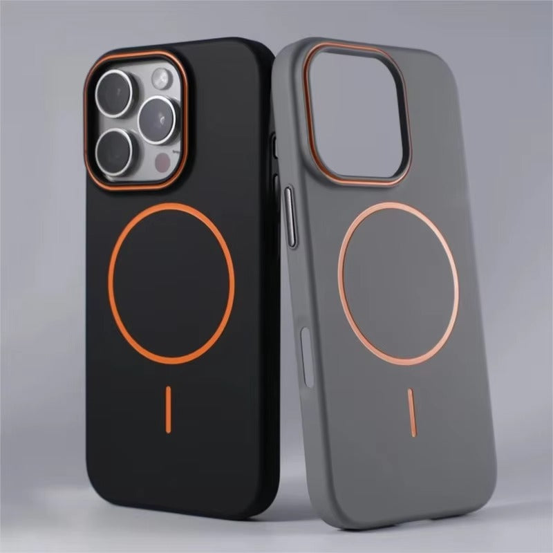 Luxury iPhone Case — Magnetic Matte Soft Shockproof Bumper with Anti-Fingerprint, Non-Slip, Full Coverage and MagSafe Wireless-Charging Compatibility