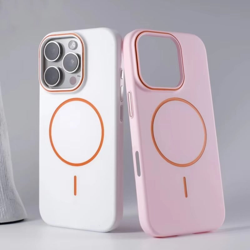 Luxury iPhone Case — Magnetic Matte Soft Shockproof Bumper with Anti-Fingerprint, Non-Slip, Full Coverage and MagSafe Wireless-Charging Compatibility