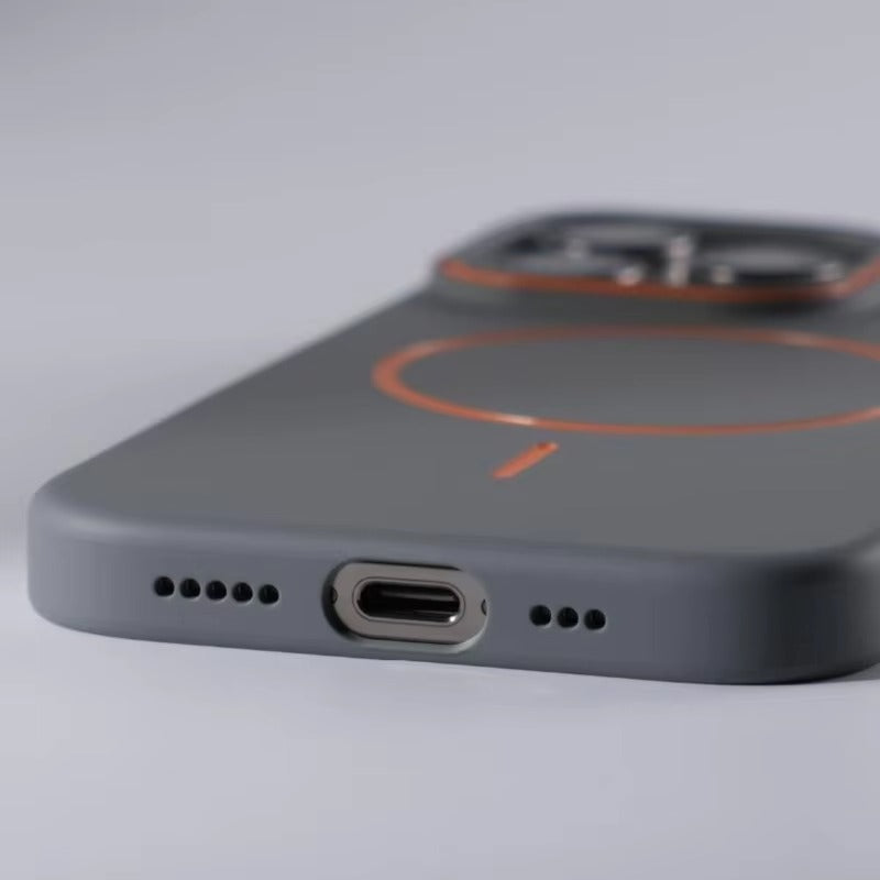 Luxury iPhone Case — Magnetic Matte Soft Shockproof Bumper with Anti-Fingerprint, Non-Slip, Full Coverage and MagSafe Wireless-Charging Compatibility
