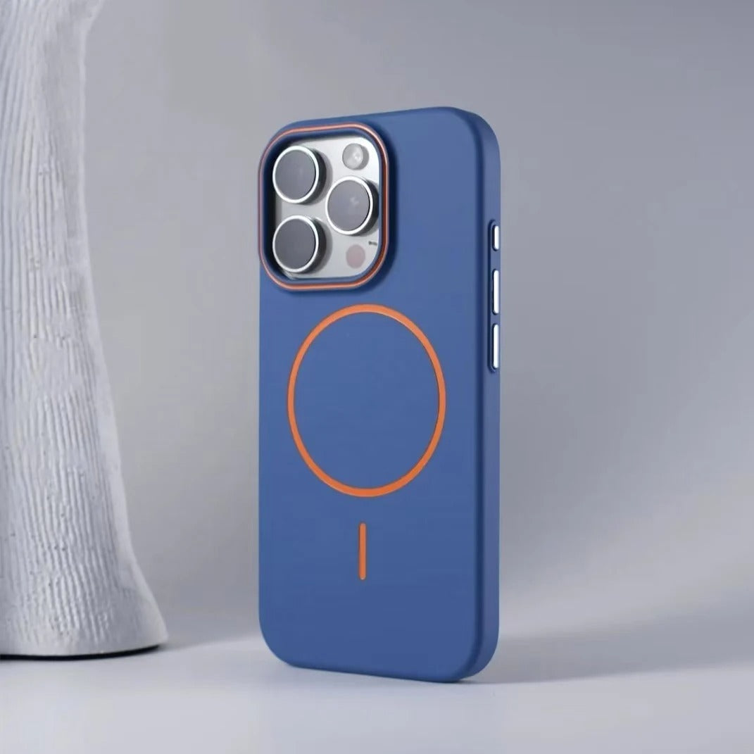 Luxury iPhone Case — Magnetic Matte Soft Shockproof Bumper with Anti-Fingerprint, Non-Slip, Full Coverage and MagSafe Wireless-Charging Compatibility