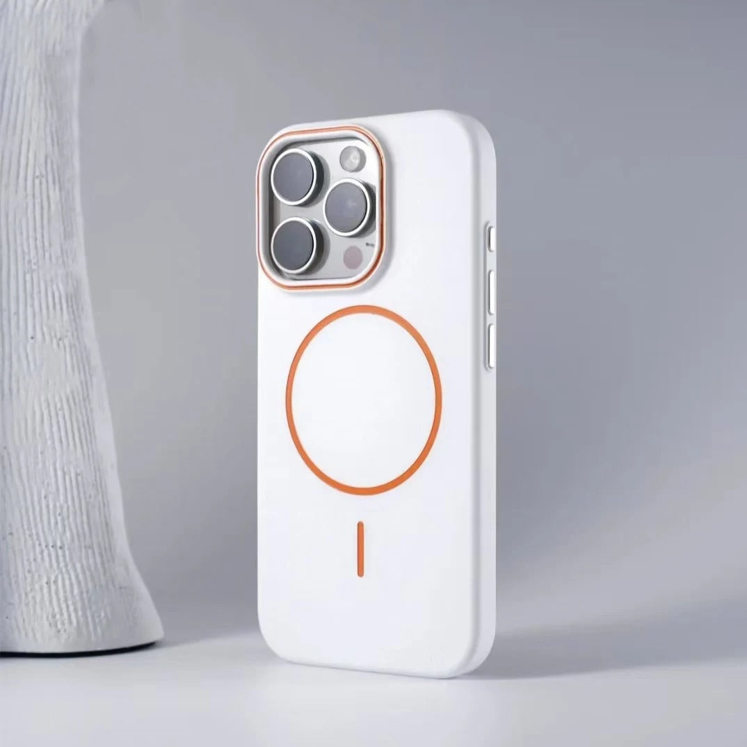 Luxury iPhone Case — Magnetic Matte Soft Shockproof Bumper with Anti-Fingerprint, Non-Slip, Full Coverage and MagSafe Wireless-Charging Compatibility