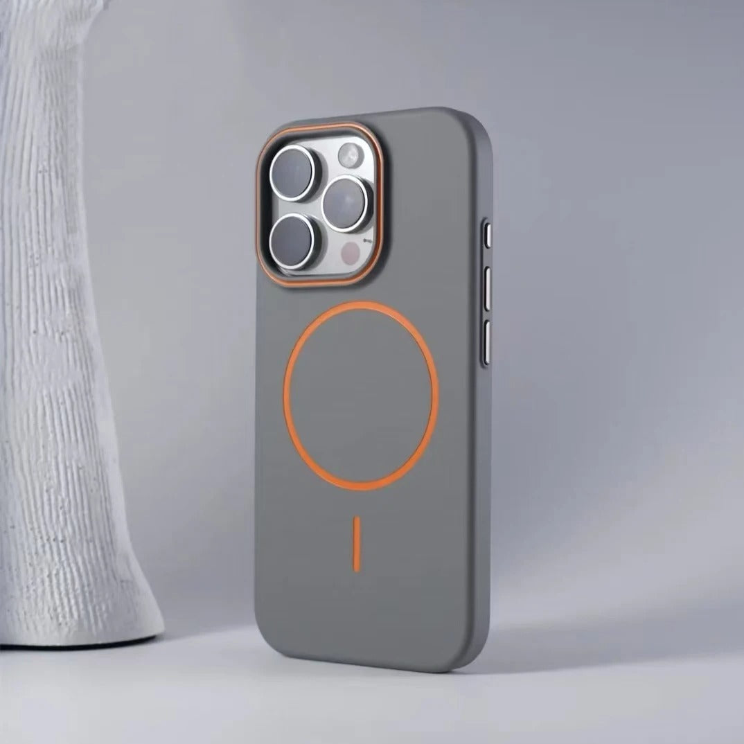 Luxury iPhone Case — Magnetic Matte Soft Shockproof Bumper with Anti-Fingerprint, Non-Slip, Full Coverage and MagSafe Wireless-Charging Compatibility
