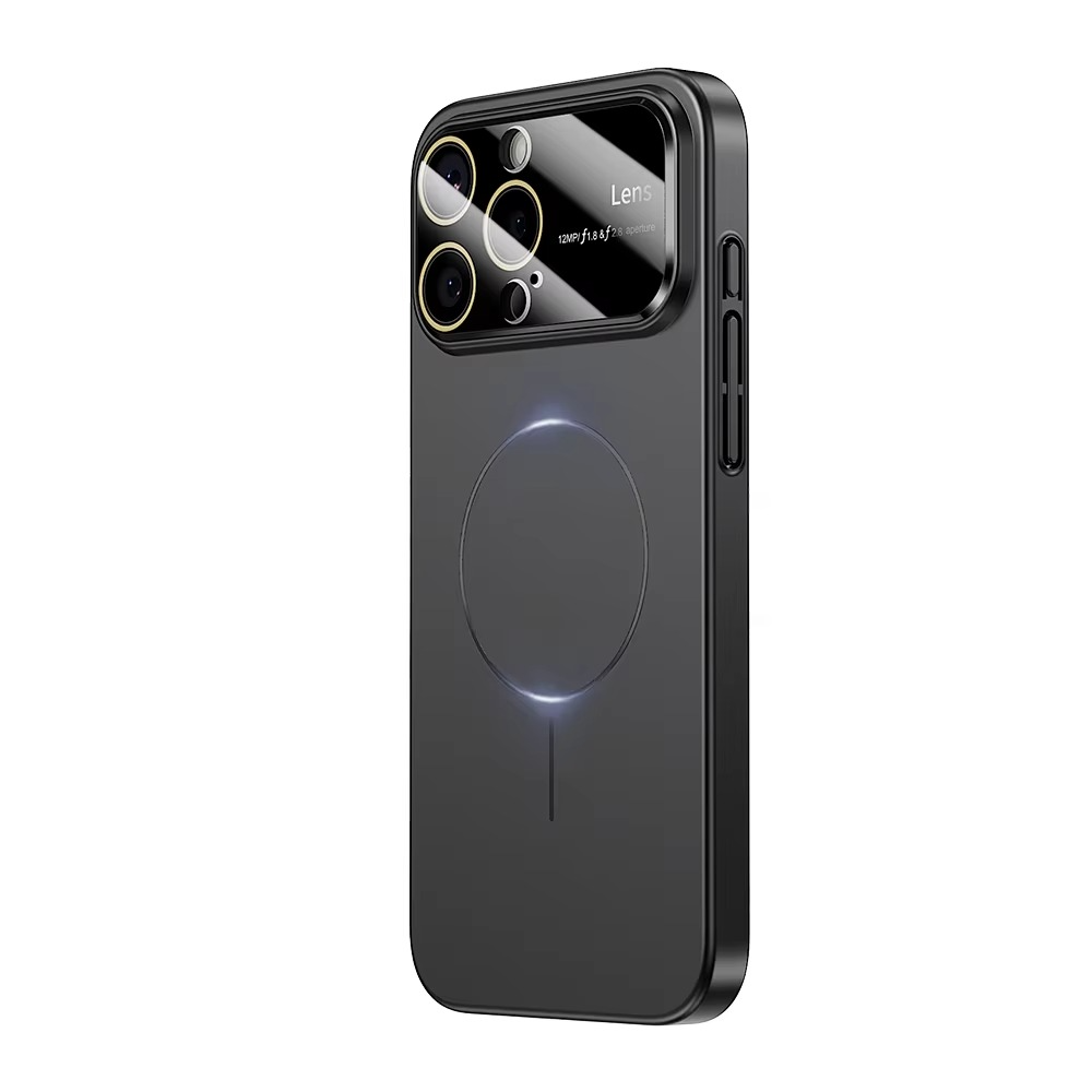 Luxury iPhone Case — Matte Magnetic MagSafe Camera Protection with Shockproof Hard Thin Cover, Anti-Fingerprint, Anti-Scratch, Dustproof Non-Slip Bumper