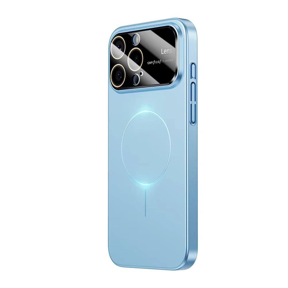 Luxury iPhone Case — Matte Magnetic MagSafe Camera Protection with Shockproof Hard Thin Cover, Anti-Fingerprint, Anti-Scratch, Dustproof Non-Slip Bumper