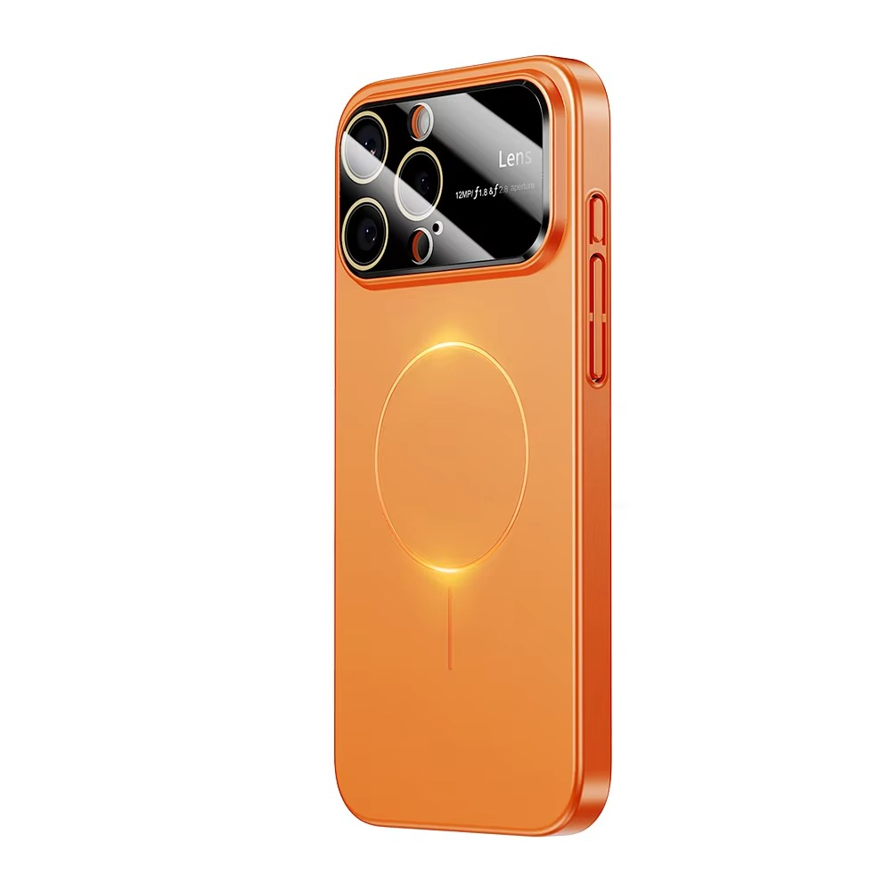 Luxury iPhone Case — Matte Magnetic MagSafe Camera Protection with Shockproof Hard Thin Cover, Anti-Fingerprint, Anti-Scratch, Dustproof Non-Slip Bumper