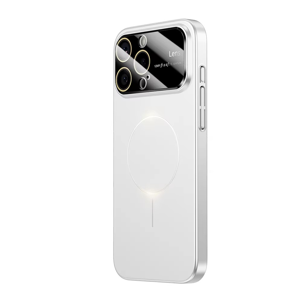 Luxury iPhone Case — Matte Magnetic MagSafe Camera Protection with Shockproof Hard Thin Cover, Anti-Fingerprint, Anti-Scratch, Dustproof Non-Slip Bumper