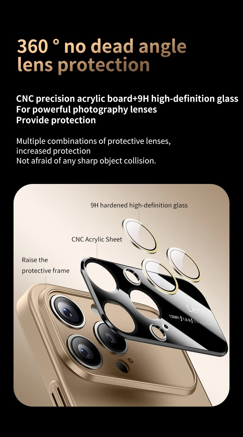 Luxury iPhone Case — Matte Magnetic MagSafe Camera Protection with Shockproof Hard Thin Cover, Anti-Fingerprint, Anti-Scratch, Dustproof Non-Slip Bumper