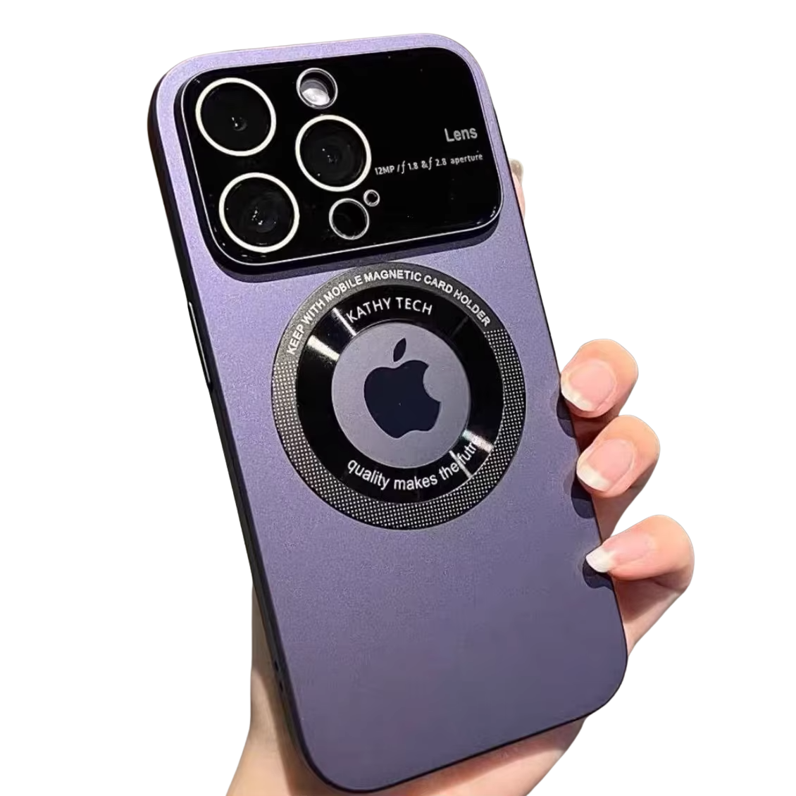 Luxury iPhone Case — Matte Magnetic MagSafe Wireless-Charging Cover with Lens Protection, Shockproof, Anti-Fingerprint, Anti-Scratch, Dustproof Full Coverage Design