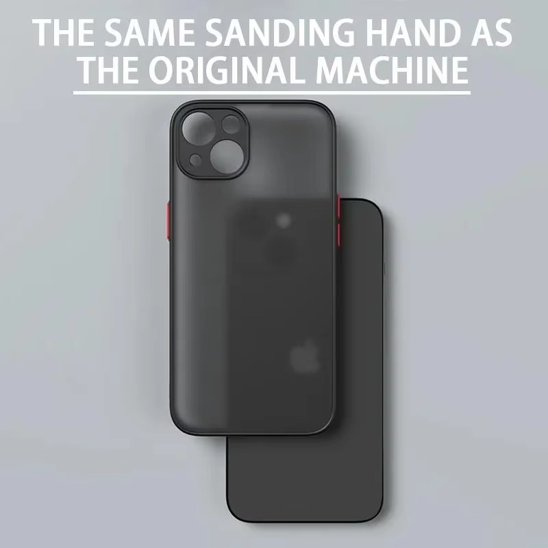 Luxury iPhone Case — Matte Silicone Shockproof, Anti-Fingerprint, Anti-Scratch, Non-Slip, Water-Resistant Full Protection Cover