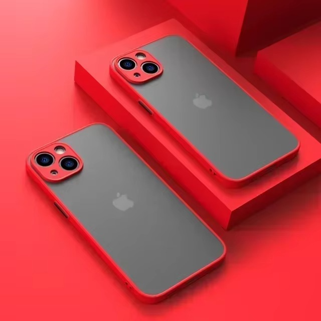 Luxury iPhone Case — Matte Silicone Shockproof, Anti-Fingerprint, Anti-Scratch, Non-Slip, Water-Resistant Full Protection Cover