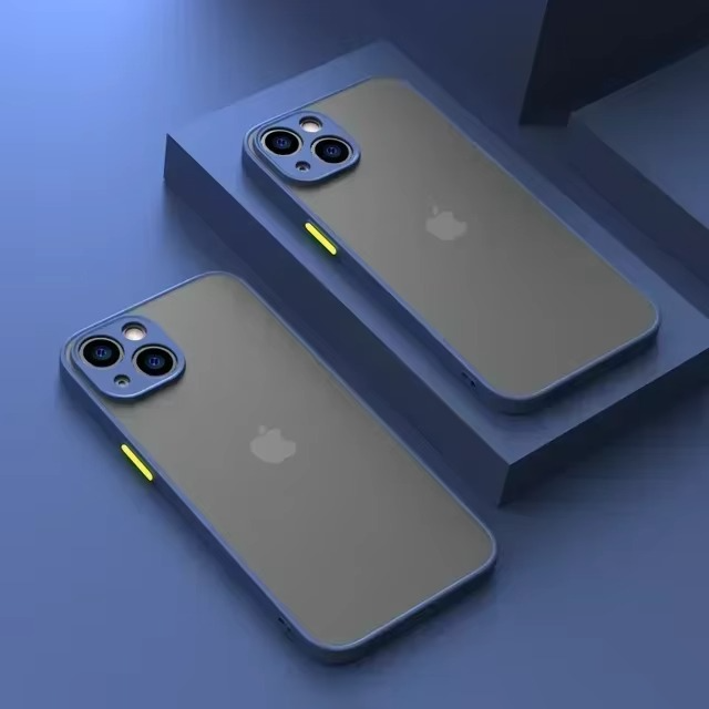 Luxury iPhone Case — Matte Silicone Shockproof, Anti-Fingerprint, Anti-Scratch, Non-Slip, Water-Resistant Full Protection Cover