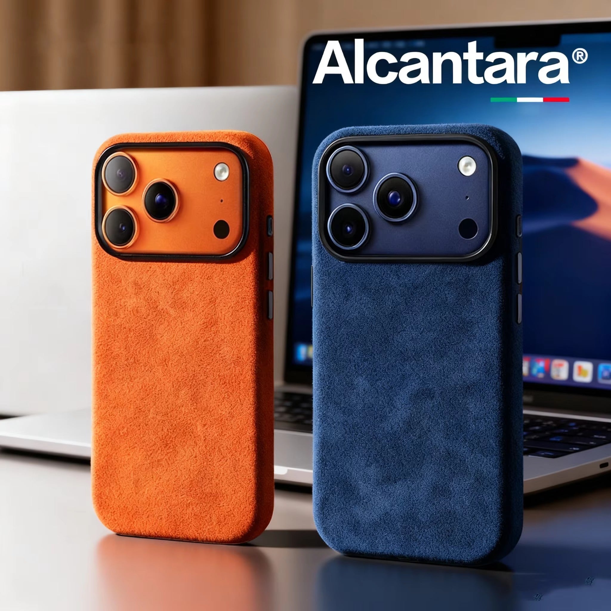 Luxury iPhone Case — Shockproof Flannel Texture Cover with TPU Anti-Scratch Back, Non-Slip Grip and Dustproof Slim Tough Protection