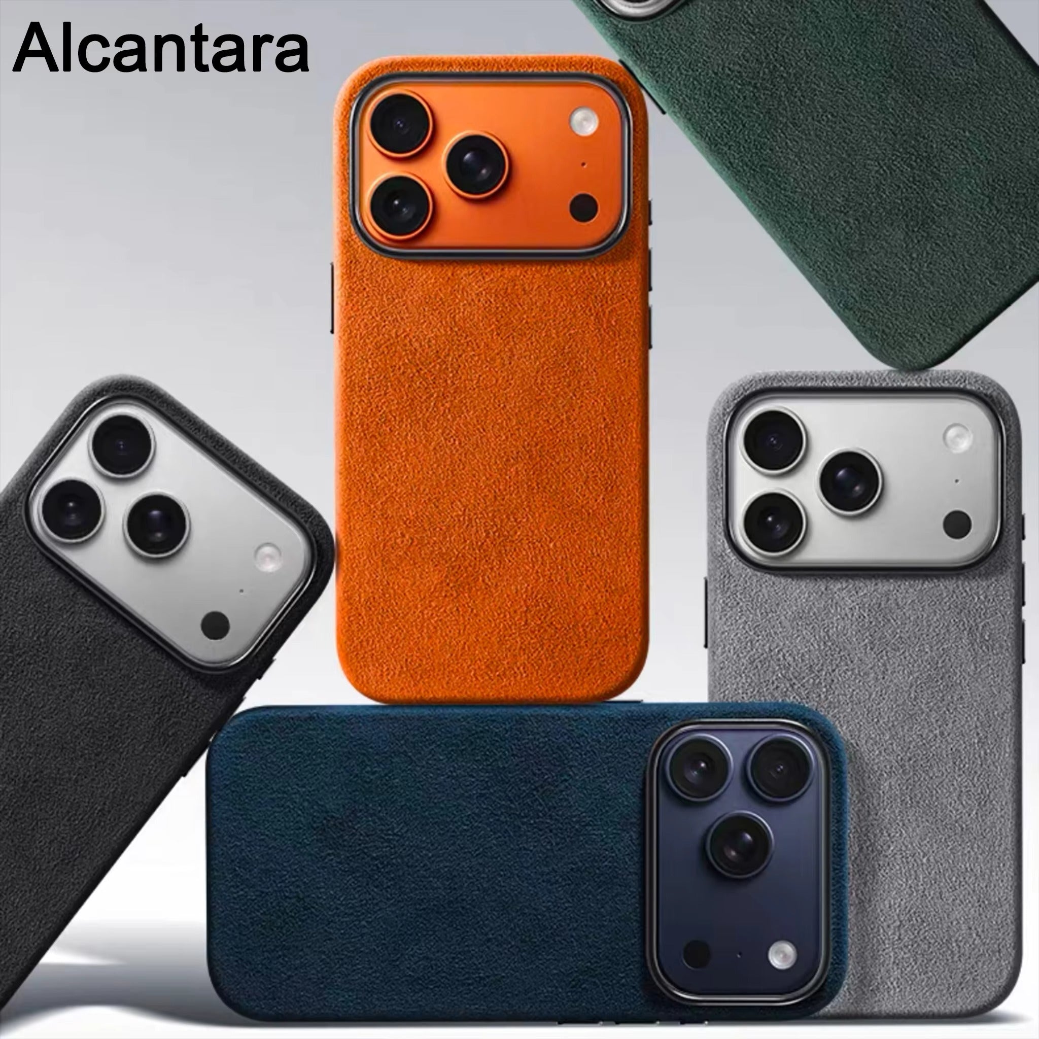 Luxury iPhone Case — Shockproof Flannel Texture Cover with TPU Anti-Scratch Back, Non-Slip Grip and Dustproof Slim Tough Protection