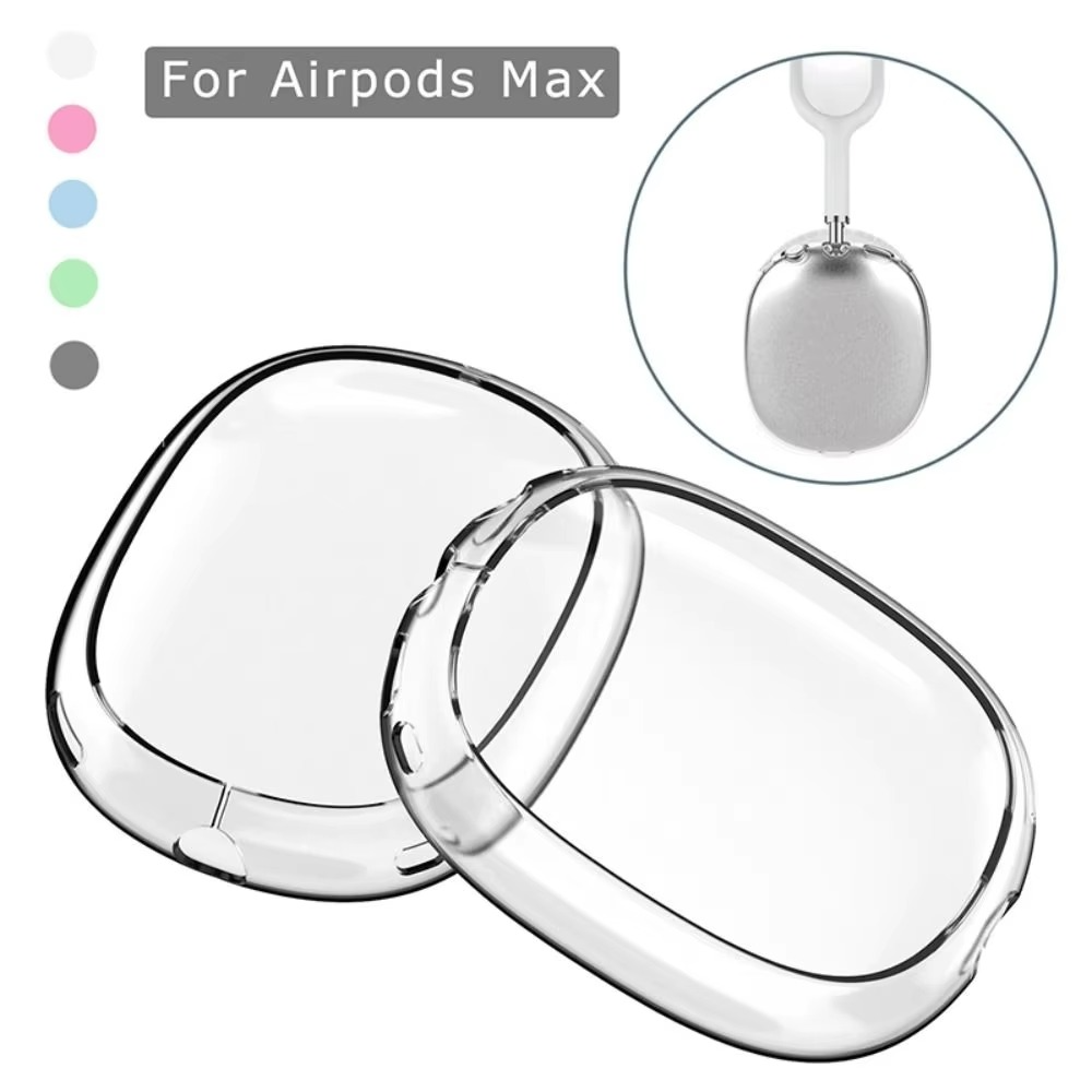 Luxury Transparent TPU AirPods Max Case – Soft Anti-Scratch Protective Cover Sleeve Accessories