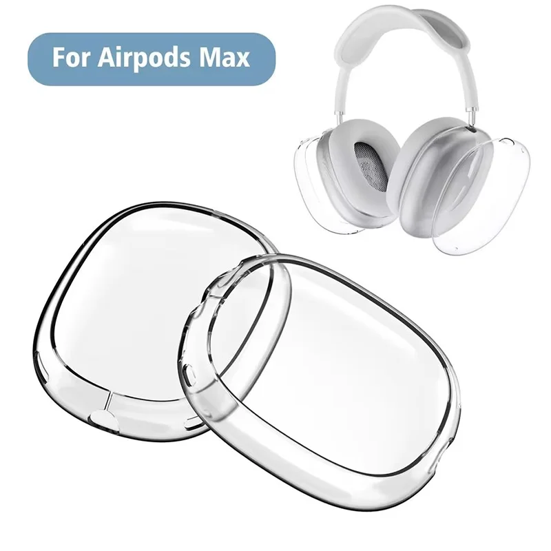 Luxury Transparent TPU AirPods Max Case – Soft Anti-Scratch Protective Cover Sleeve Accessories