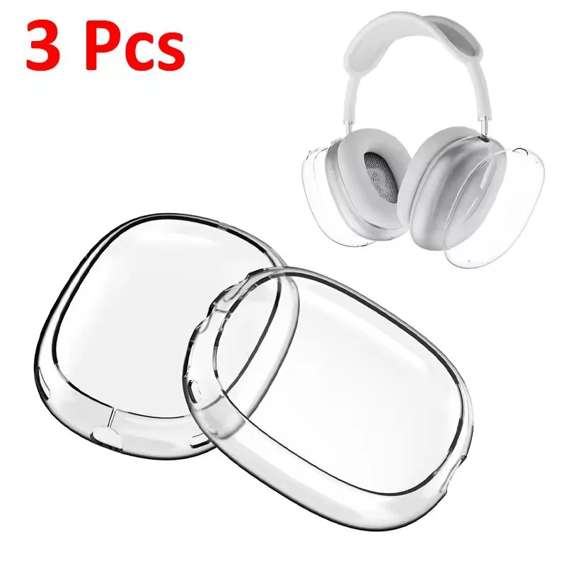Luxury Transparent TPU AirPods Max Case – Soft Anti-Scratch Protective Cover Sleeve Accessories