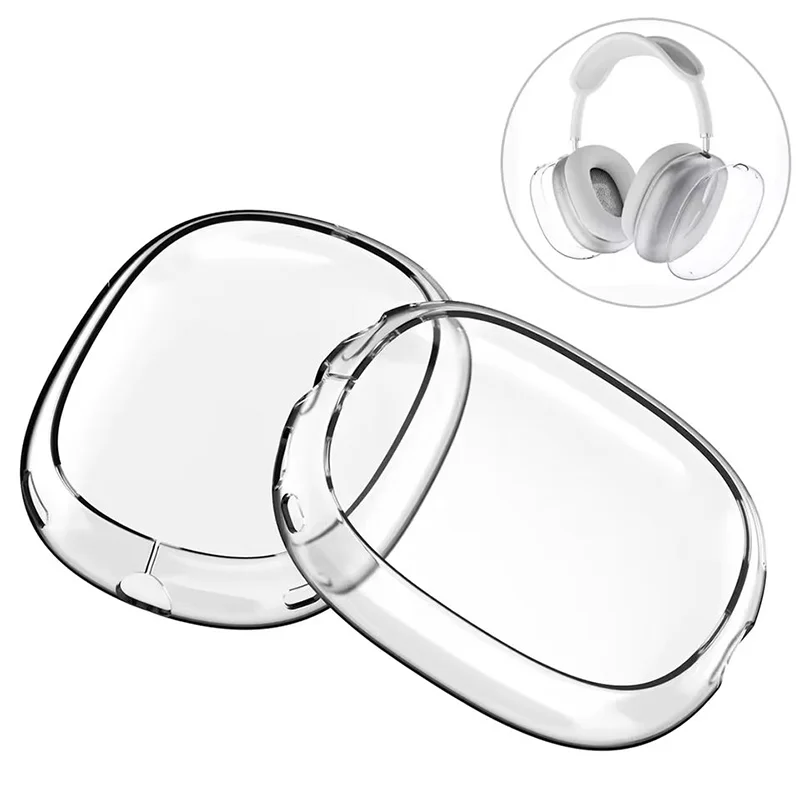 Luxury Transparent TPU AirPods Max Case – Soft Anti-Scratch Protective Cover Sleeve Accessories