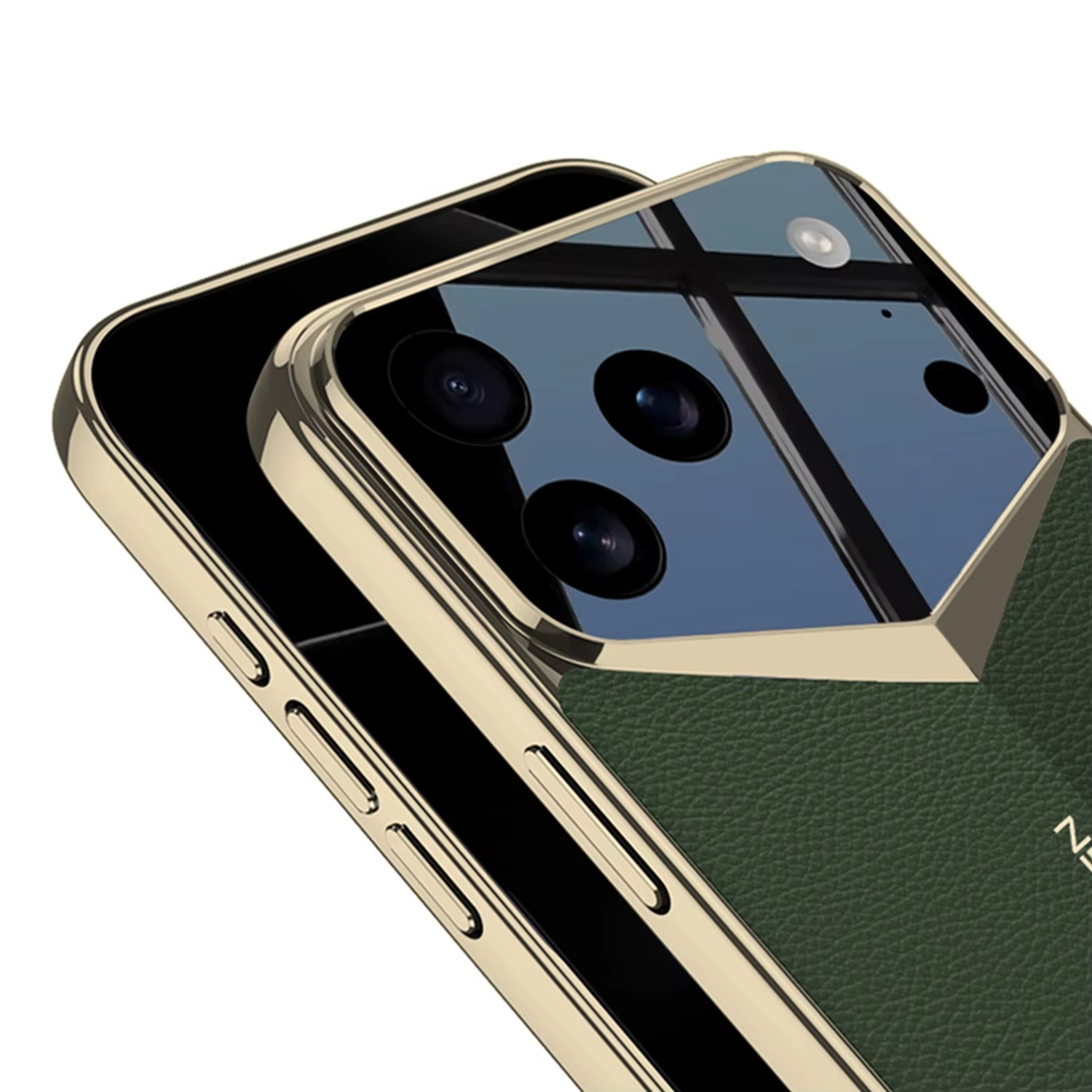 Luxury iPhone Case — Ultra-Thin Leather Shock-Resistant Slim Cover with Raised Camera Lens Protection and Anti-Fingerprint Finish