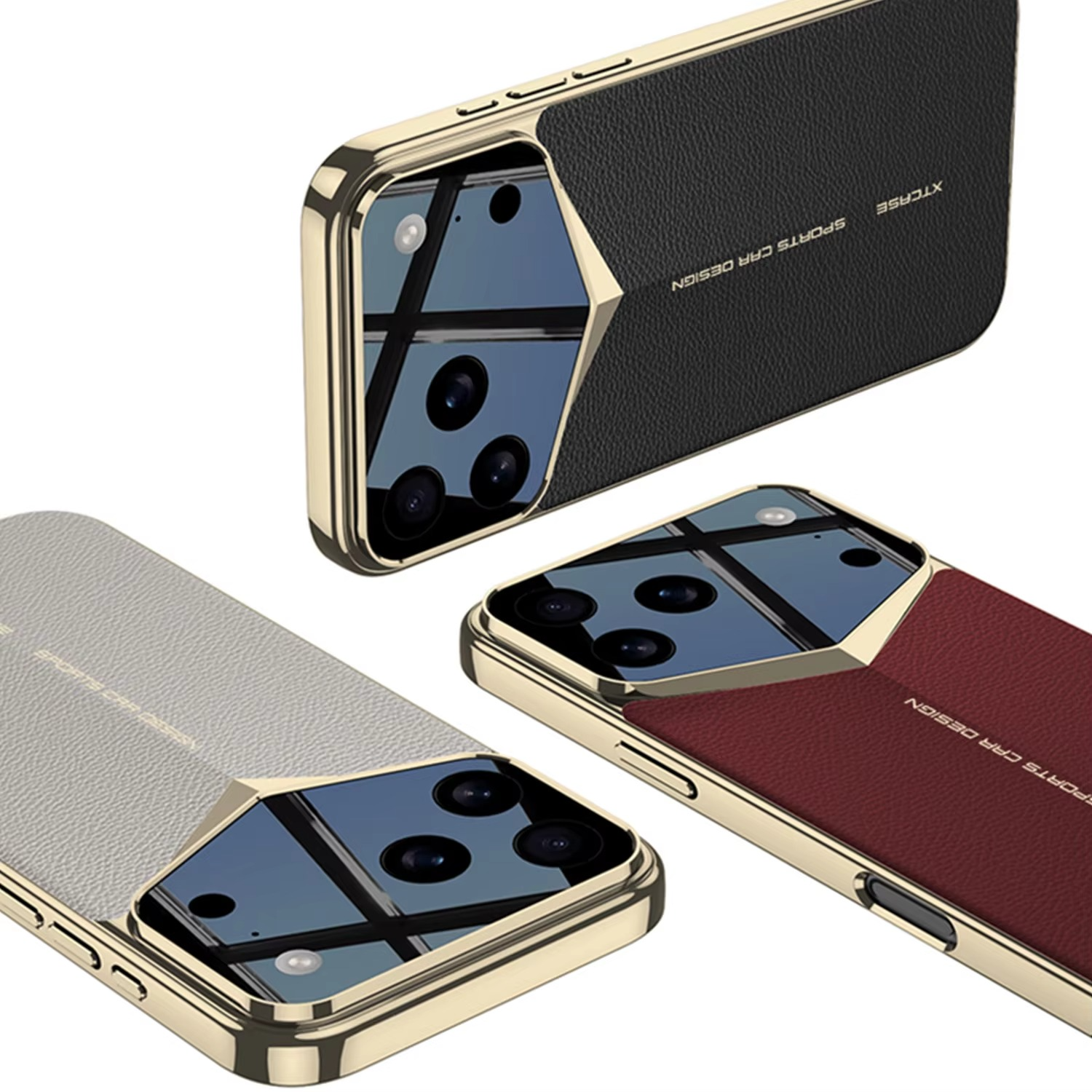 Luxury iPhone Case — Ultra-Thin Leather Shock-Resistant Slim Cover with Raised Camera Lens Protection and Anti-Fingerprint Finish