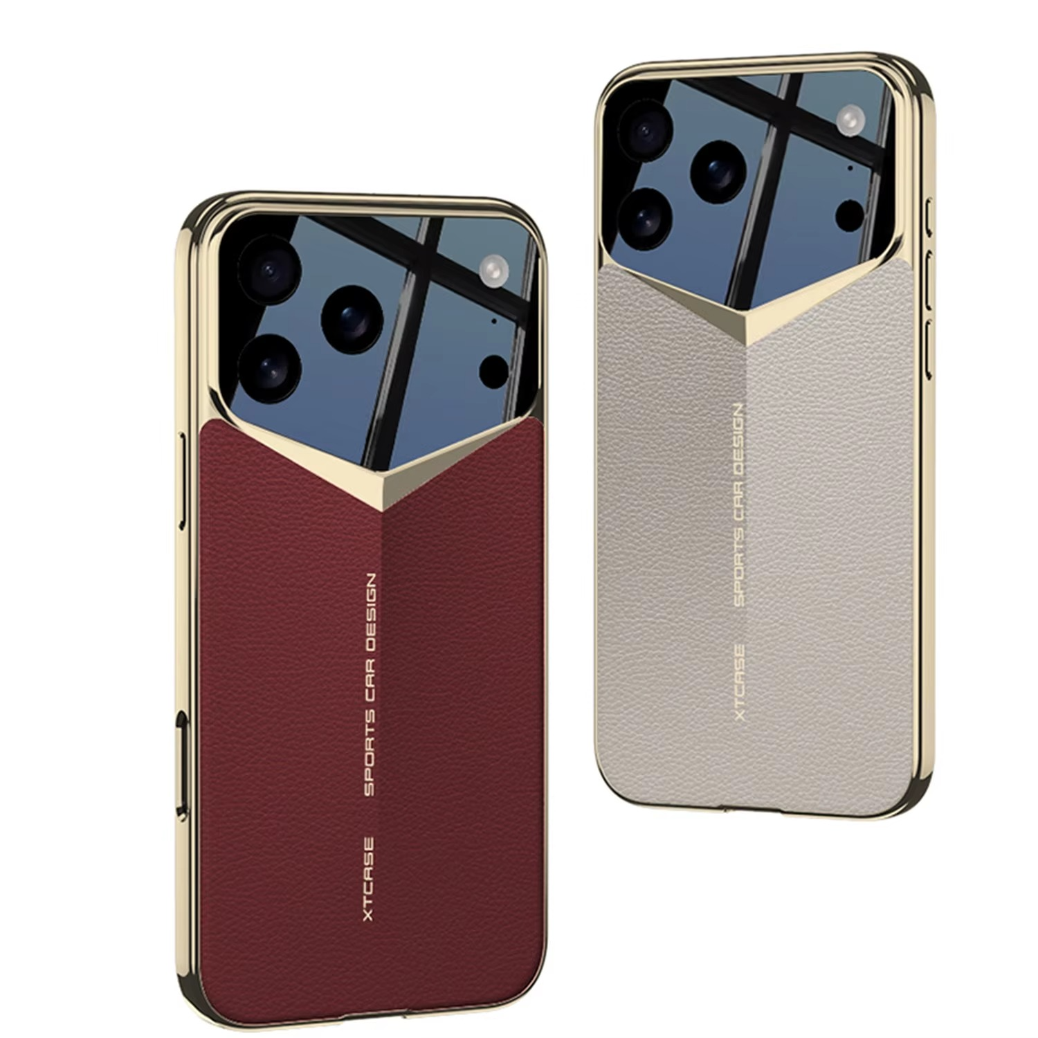 Luxury iPhone Case — Ultra-Thin Leather Shock-Resistant Slim Cover with Raised Camera Lens Protection and Anti-Fingerprint Finish