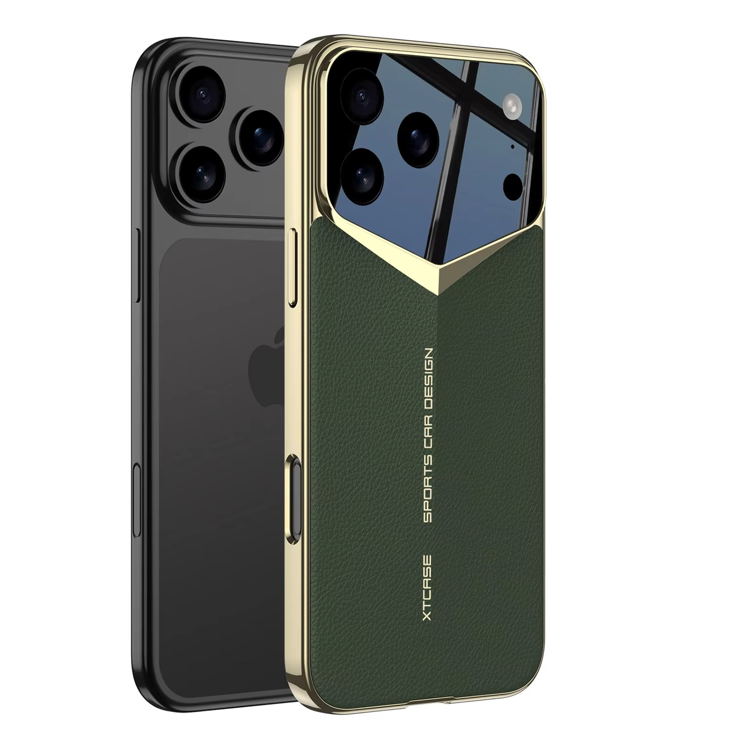 Luxury iPhone Case — Ultra-Thin Leather Shock-Resistant Slim Cover with Raised Camera Lens Protection and Anti-Fingerprint Finish